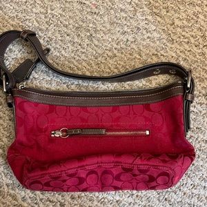 USED - Coach hobo bag with C Logo